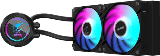 Gigabyte AORUS WATERFORCE II 240 All-in-One 240mm Liquid CPU Cooler in Black